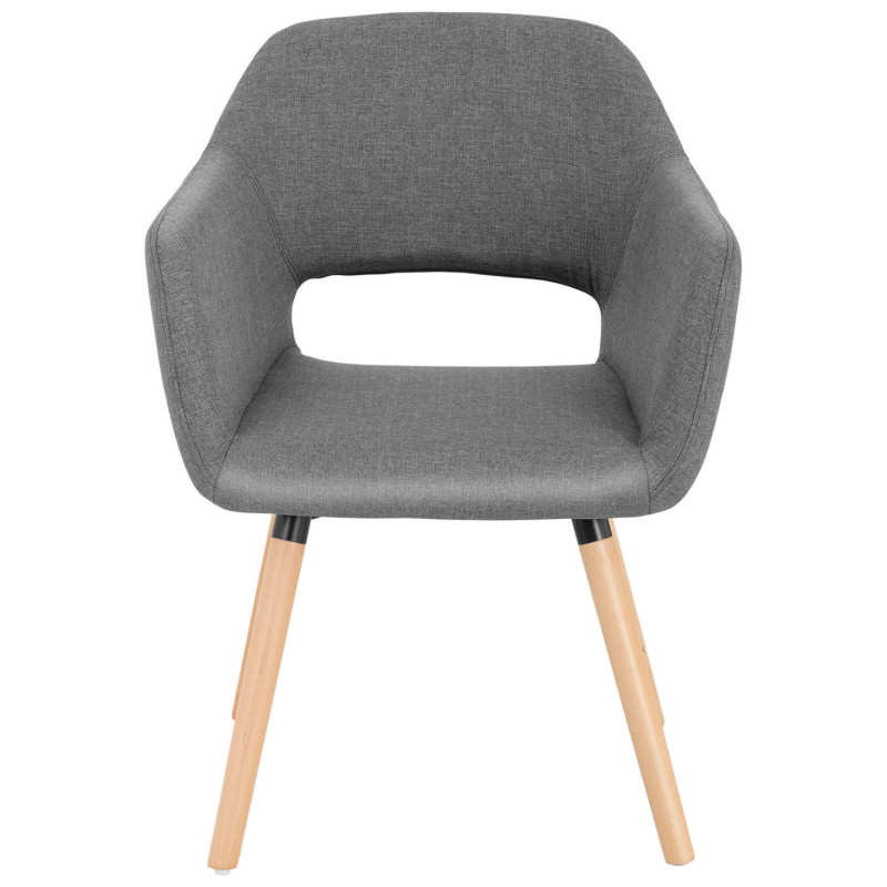 Skandinaviška elegantiška GREY minkšta kibiro kėdė