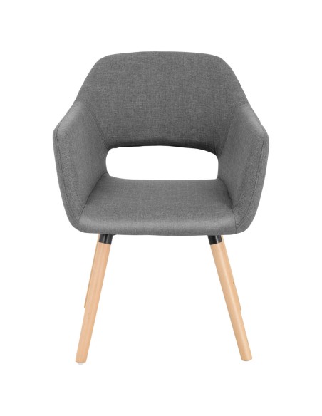 Skandinaviška elegantiška GREY minkšta kibiro kėdė Skandinaviška elegantiška GREY minkšta kibiro kėdė
