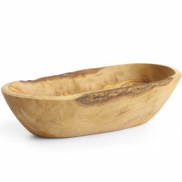 
Alyvuogių medžio pailgas dekoratyvinis dubuo 205 x 95 x 50 mm

