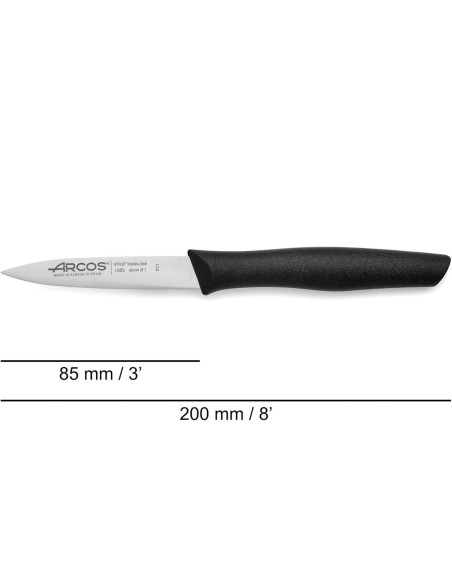 
Vaisių ir daržovių lupimo peilis NOVA smailus ilgis 85/ 200 mm
