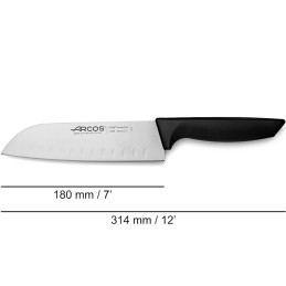 
Santoku peilis su rutuliniu šlifuokliu NIZA, ilgis 180/ 314 mm
