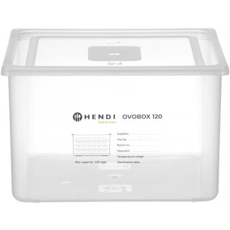 Kiaušinių talpykla 8 padėklai 120 kiaušinių OVOBOX 18 l 355 x 325 x 200 mm