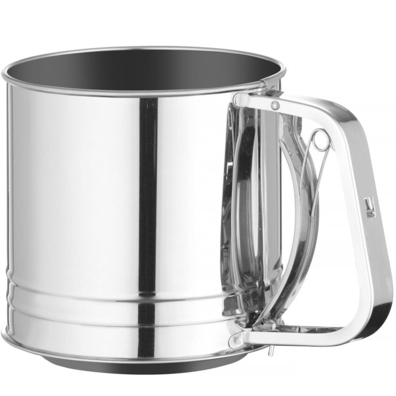 
Puodelis miltams sijoti plieninis 550 g
