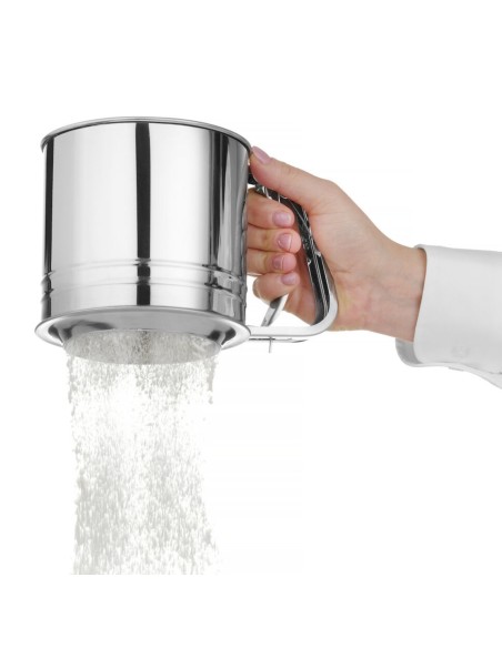 
Puodelis miltams sijoti plieninis 550 g
