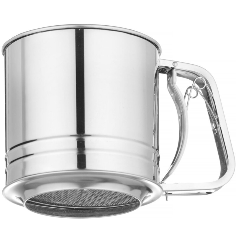 
Puodelis miltams sijoti plieninis 550 g
