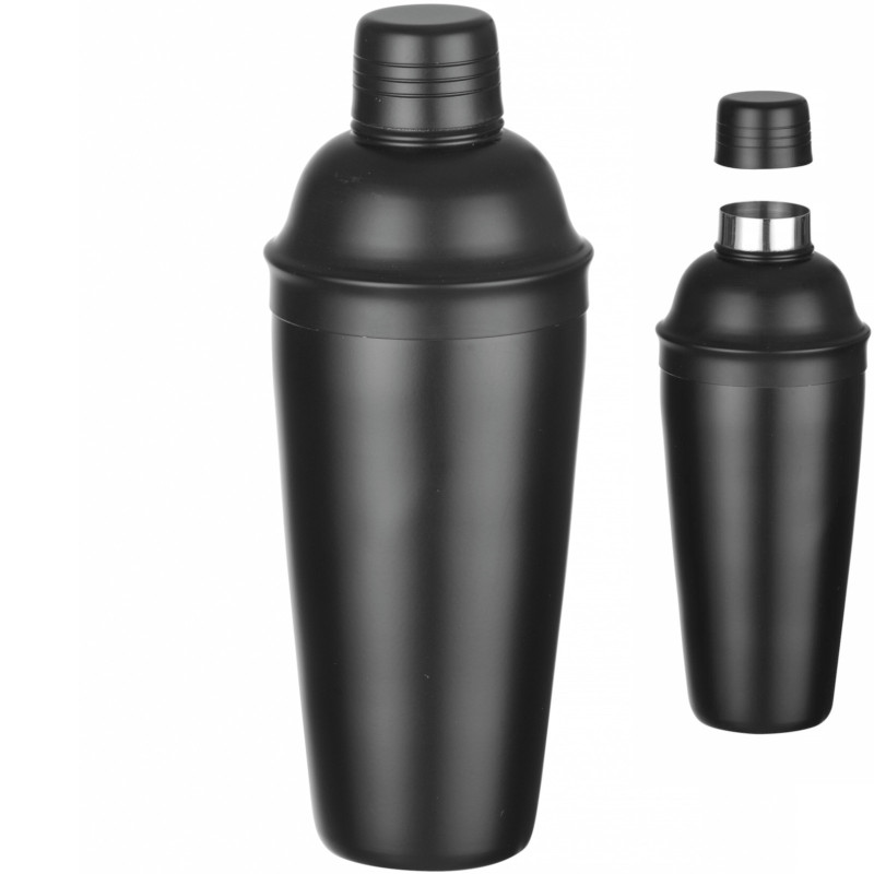 
Barmeno shaker 3 vnt. gėrimams ir kokteiliams Cobbler 0,8 l - juodas
