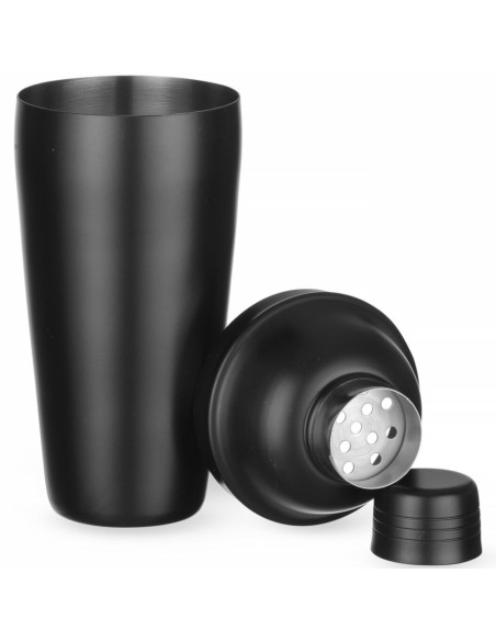 
Barmeno shaker 3 vnt. gėrimams ir kokteiliams Cobbler 0,8 l - juodas
