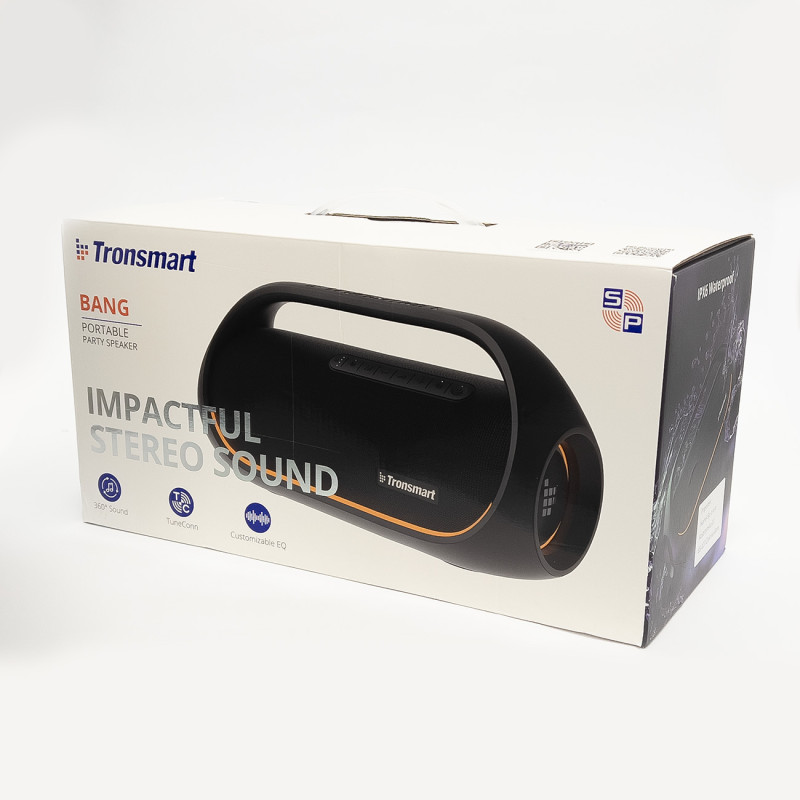 Belaidis „Bluetooth“ garsiakalbis „Bang“ vandeniui atsparus 60 W su „Powerbank“ funkcija juodas