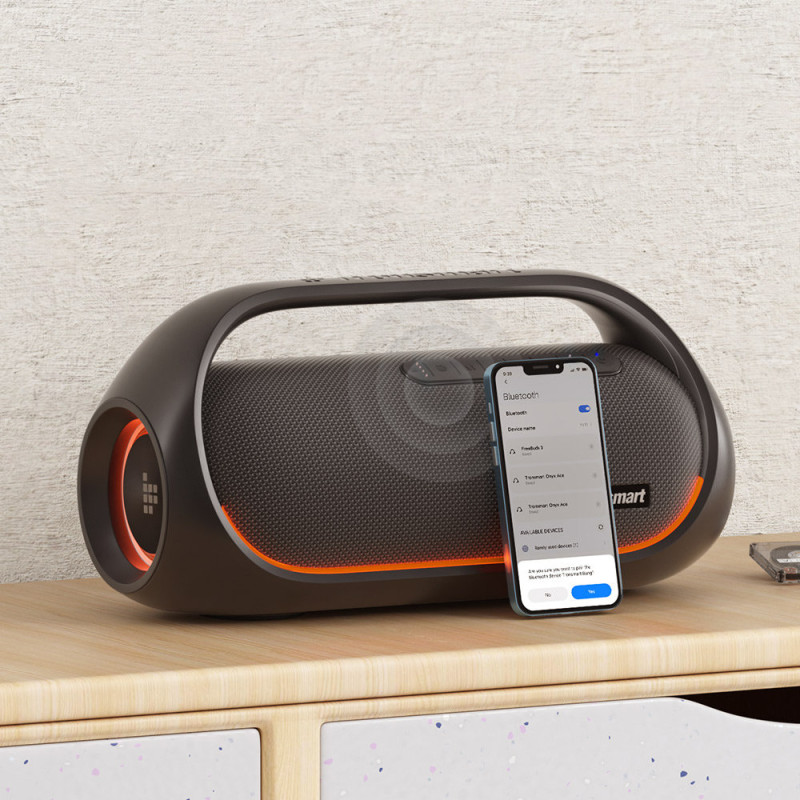 Belaidis „Bluetooth“ garsiakalbis „Bang“ vandeniui atsparus 60 W su „Powerbank“ funkcija juodas