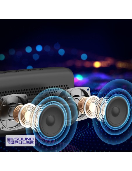 
Trip Wireless Bluetooth 5.3 Garsiakalbis, atsparus vandeniui IPX7 10W juodas
