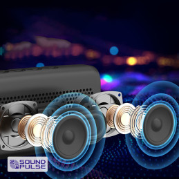 
Trip Wireless Bluetooth 5.3 garsiakalbis, atsparus vandeniui IPX7 10W oranžinis
