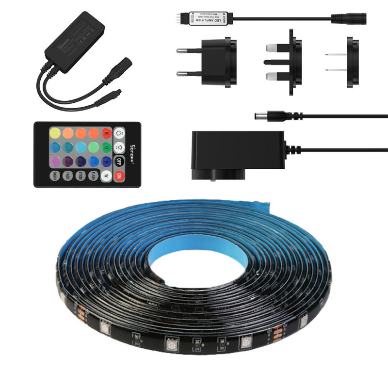 
LED juostelė išmani vandeniui atspari RGB nuotolinio valdymo pulto maitinimo šaltinis WiFi 5m

