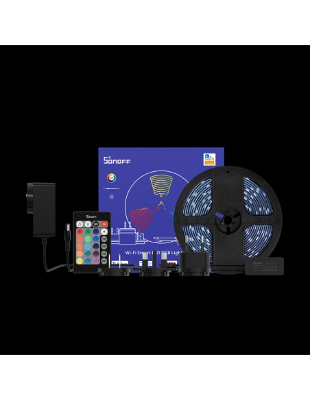 
LED juostelė išmanioji vandeniui atspari RGB juostelė nuotolinio valdymo maitinimo blokas WiFi 2m
