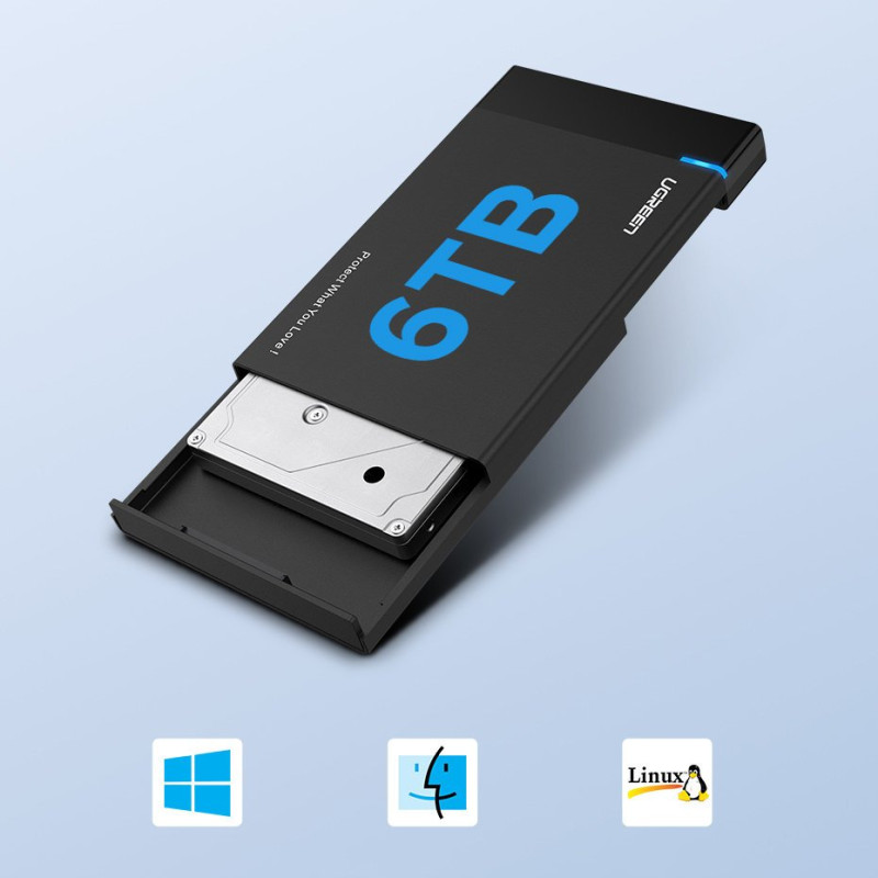 HDD SSD disko dėklas SATA 2.5& 39 & 39 USB 3.2 Gen 1