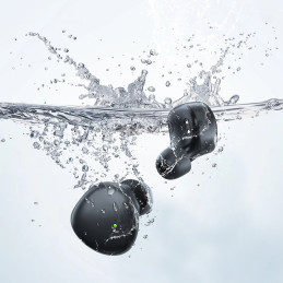 
TWS belaidės Bluetooth 5.1 ausinės 300mAh juodos
