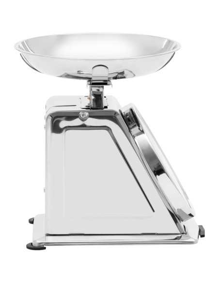 Analoginės virtuvės svarstyklės pagamintos iš plieno iki 2 kg / 10 g - sidabrinės Analoginės virtuvės svarstyklės pagamintos iš plieno iki 2 kg / 10 g - sidabrinės
