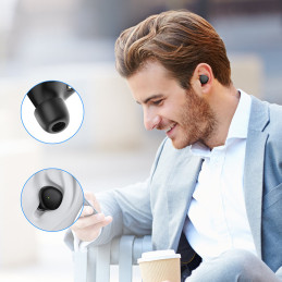 
TWS belaidės Bluetooth 5.1 ausinės 300mAh juodos
