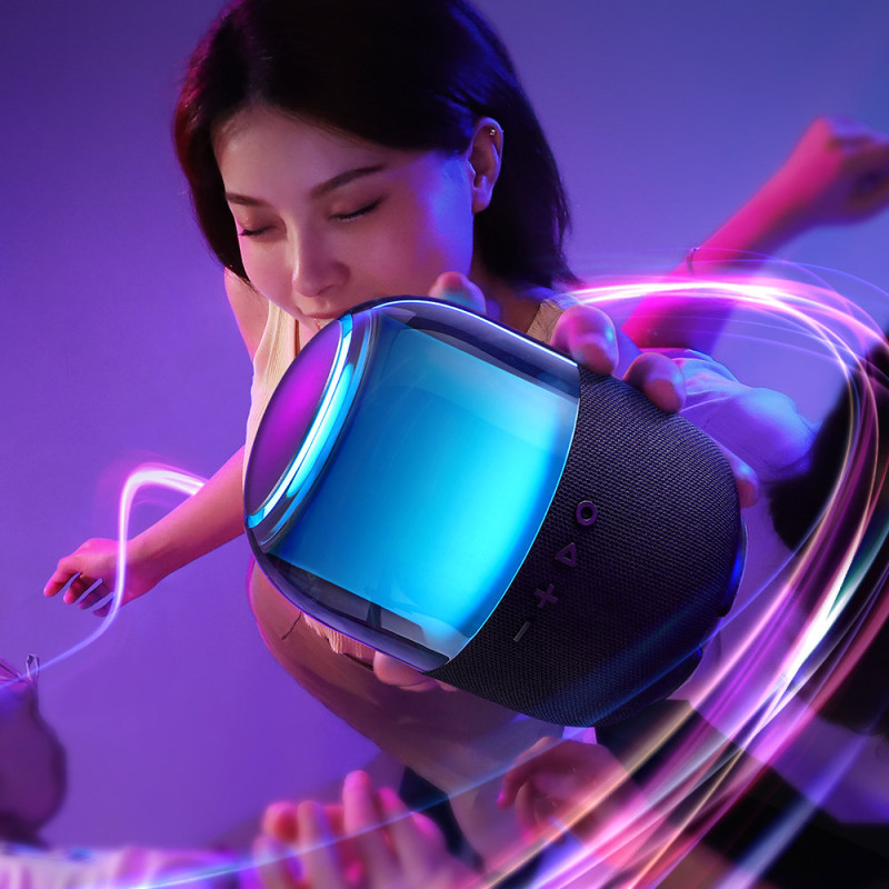 Belaidis Bluetooth 5.3 RGB garsiakalbis 8W juodas