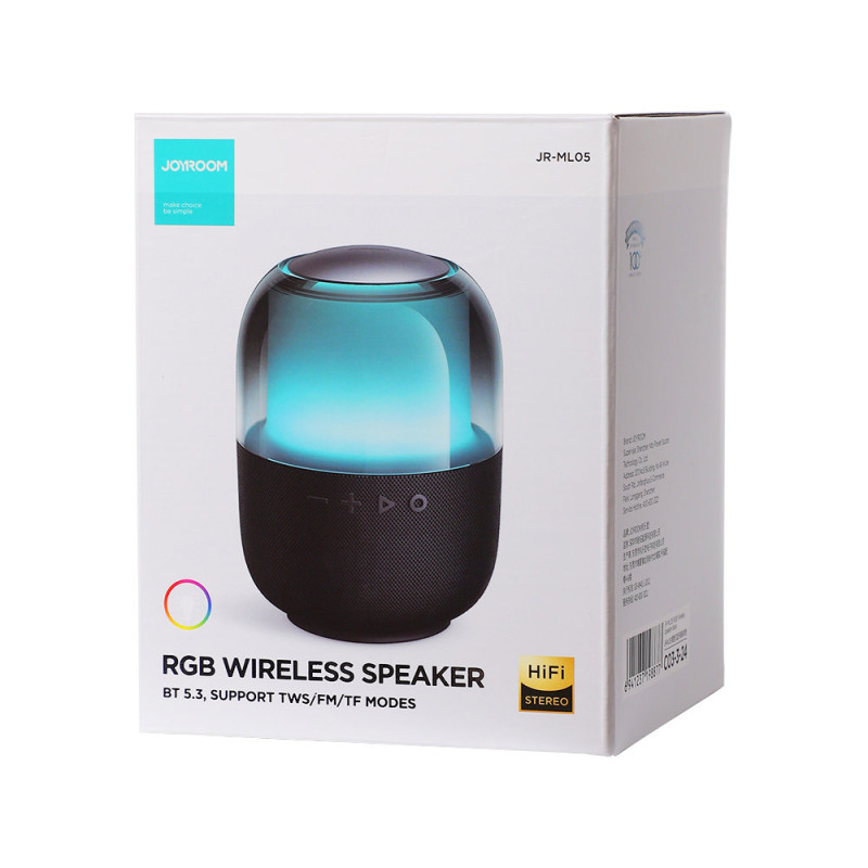 Belaidis Bluetooth 5.3 RGB garsiakalbis 8W juodas