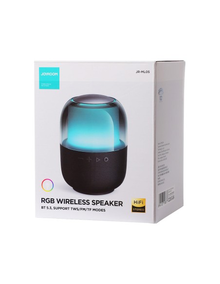 Belaidis Bluetooth 5.3 RGB garsiakalbis 8W juodas
 
Belaidis Bluetooth 5.3 RGB garsiakalbis 8W juodas