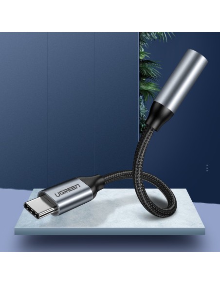 Ausinių adapteris nuo mini lizdo 3,5 mm iki USB-C 10 cm – pilkas
 
Ausinių adapteris nuo mini lizdo 3,5 mm iki USB-C 10 cm – pilkas