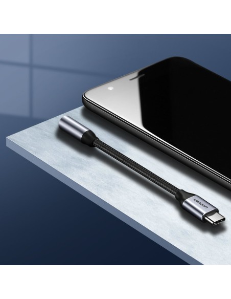 Ausinių adapteris nuo mini lizdo 3,5 mm iki USB-C 10 cm – pilkas
 
Ausinių adapteris nuo mini lizdo 3,5 mm iki USB-C 10 cm – pilkas