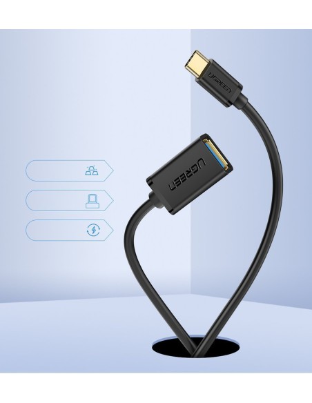 OTG kabelio adapteris iš USB 3.0 į USB-C – juodas
 
OTG kabelio adapteris iš USB 3.0 į USB-C – juodas