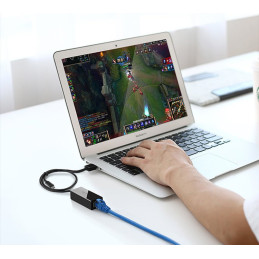 
Išorinė LAN RJ45 tinklo plokštė – USB 2.0 100 Mbps – juoda
