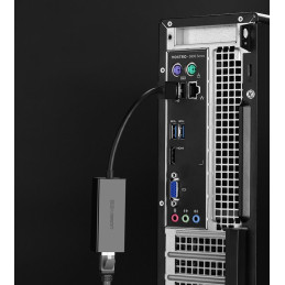 
Išorinė LAN RJ45 tinklo plokštė – USB 2.0 100 Mbps – juoda
