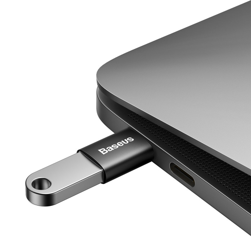 „Ingenuity“ serijos USB-C į USB-A 3.2 Gen 1 adapteris – juodas