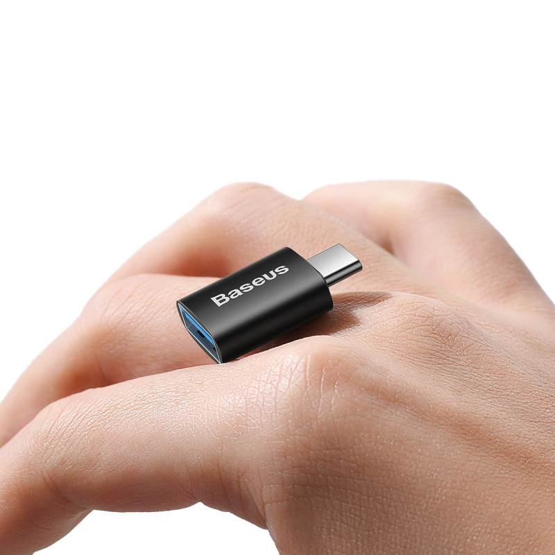 „Ingenuity“ serijos USB-C į USB-A 3.2 Gen 1 adapteris – juodas