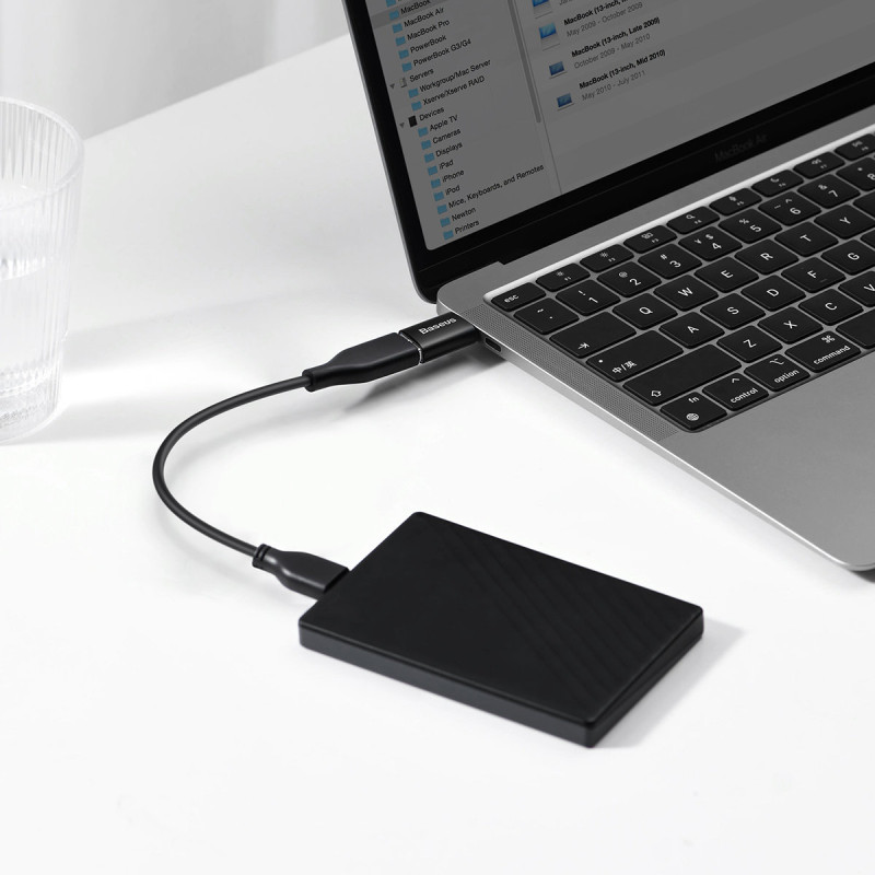 „Ingenuity“ serijos USB-C į USB-A 3.2 Gen 1 adapteris – juodas