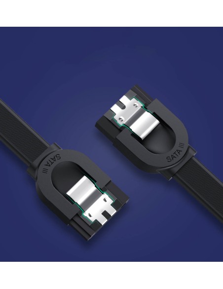 
SATA 1.0-3.0 plokščias laidas iki 5Gb/ s 0.5m - juodas
