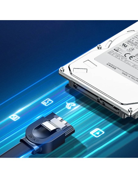 
SATA 1.0-3.0 plokščias laidas iki 5Gb/ s 0.5m - juodas
