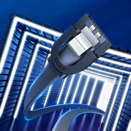 
SATA 1.0-3.0 plokščias laidas iki 5Gb/ s 0.5m - juodas
