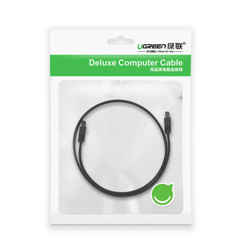 
SATA 1.0-3.0 plokščias laidas iki 5Gb/ s 0.5m - juodas
