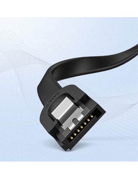 
SATA 1.0-3.0 plokščias laidas iki 5Gb/ s 0.5m - juodas
