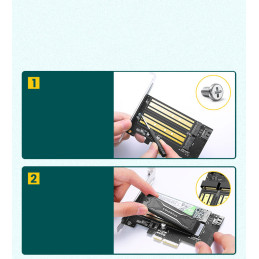 
PCIe 3.0 x4 adapterio išplėtimo kortelė, papildomi du M.2 M-Key ir M.2 B-Key SSD lizdai

