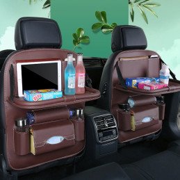 
Automobilinės kėdutės tvarkyklė su lentyna, mini staliukas automobiliui, juodas
