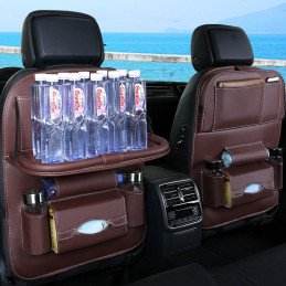 
Automobilinės kėdutės tvarkyklė su lentyna, mini staliukas automobiliui, juodas
