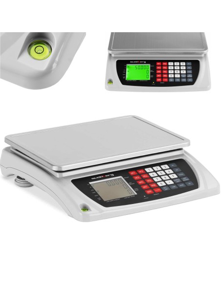 LCD komercinės svarstyklės 33,5 x 23 cm 50 kg / 6 g LCD komercinės svarstyklės 33,5 x 23 cm 50 kg / 6 g