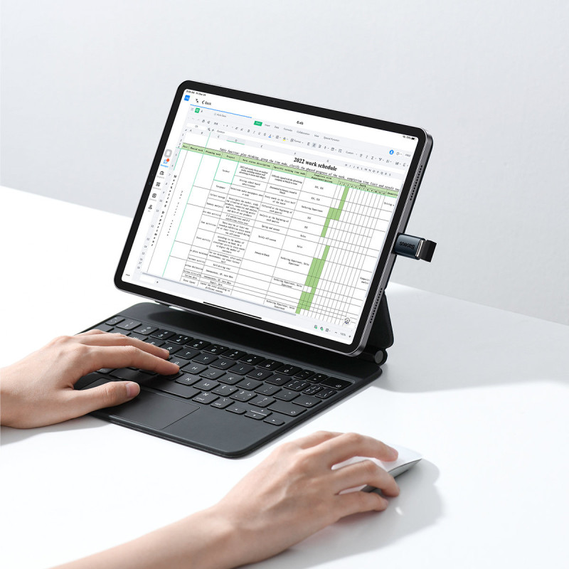 „Ingenuity“ serijos USB-C į USB-A adapteris mėlynas