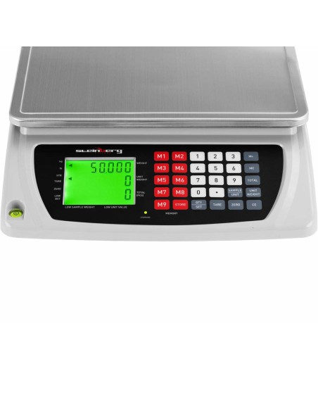 LCD komercinės svarstyklės 33,5 x 23 cm 50 kg / 6 g LCD komercinės svarstyklės 33,5 x 23 cm 50 kg / 6 g