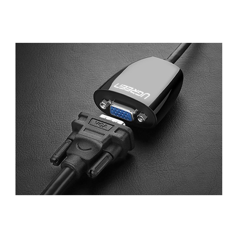 Adapterio kabelis HDMI Kištukinis VGA FHD juodas
