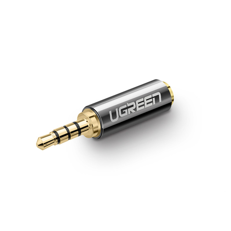 
Adapterio kištukas Garso adapterio lizdas 2,5 mm kištukinis lizdas 3,5 mm moteriškas juodas
