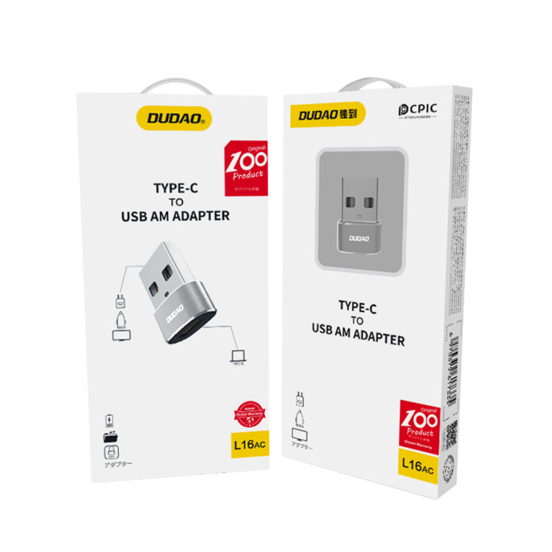 
USB-C į įprastą USB adapterį juodas
