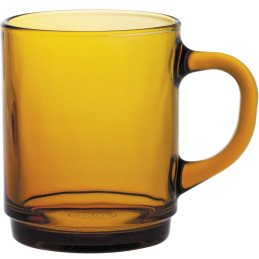 
Duralex VERSAILLES AMBER stiklas su rankena 260 ml oranžinis - 6 vnt
