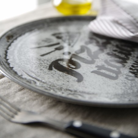 
Receptų kolekcija Juodos porcelianinės picos lėkštė, skersmuo 33 cm - 6 vnt
