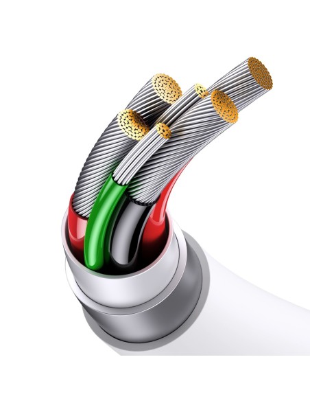 Superior Series SUPERVOOC USB-A į USB-C laidas 65W 2m baltas Superior Series SUPERVOOC USB-A į USB-C laidas 65W 2m baltas