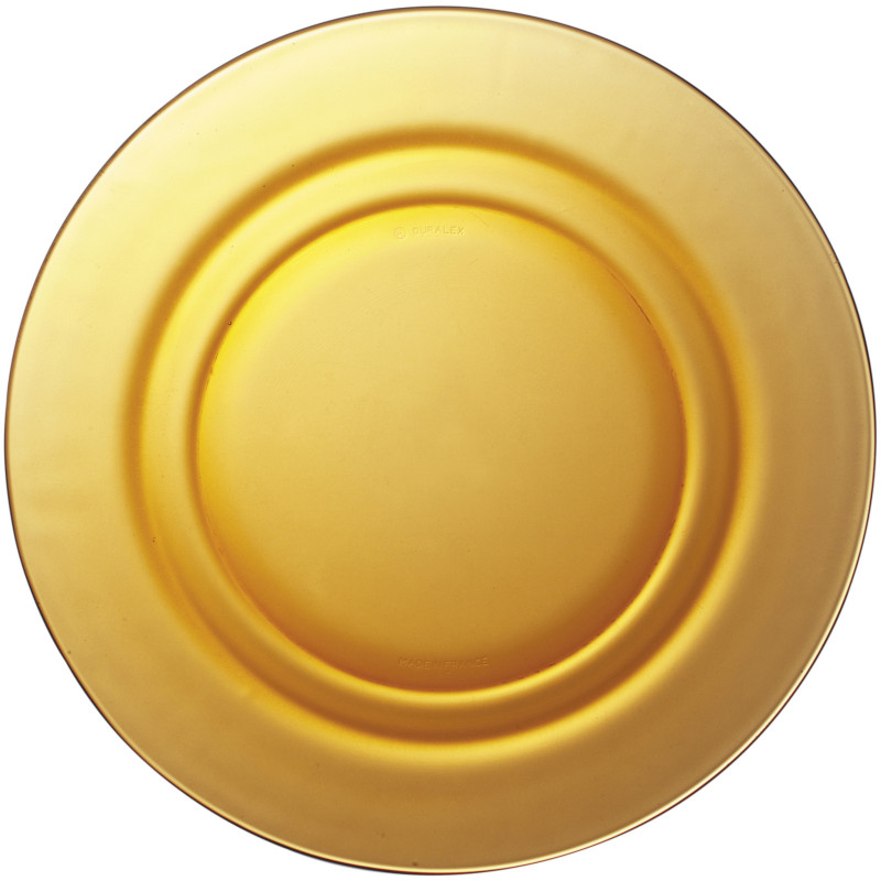 Duralex LYS AMBER gili lėkštė oranžinė 230 x 35 mm - 6 vnt